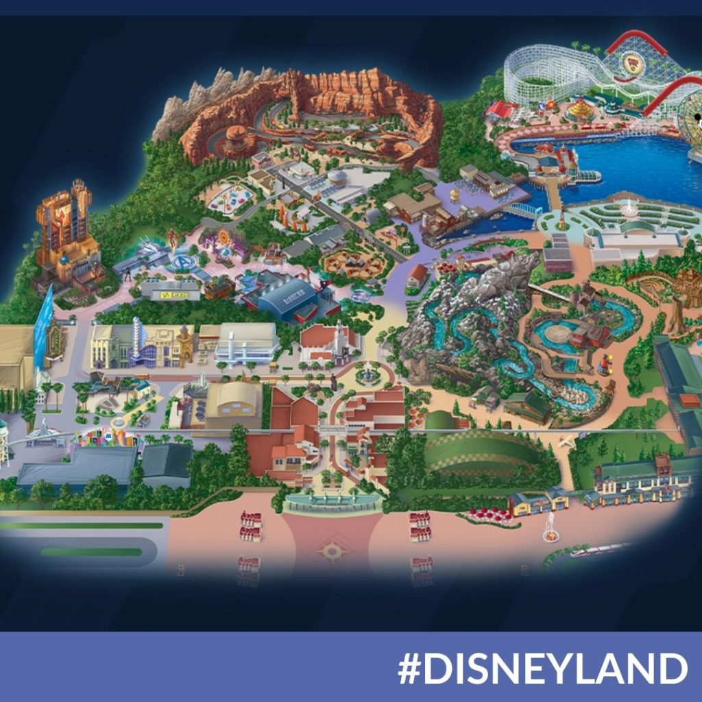 Disneyland California Map 2021 Here's Your First Look At The Avengers Campus Map At Disney California  Adventure - The Go To Family