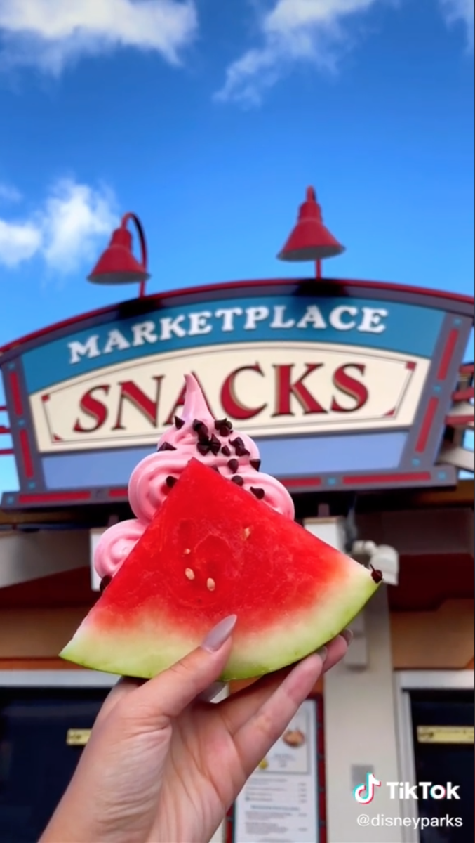 Marketplace Snacks at Disney Springs Has a New Secret Watermelon Dole Whip Snack on its Menu
