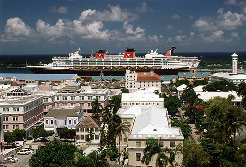 Disney ship in Nassau