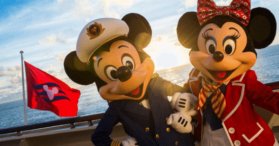 Mickey and Minnie in DIsney Cruise Line