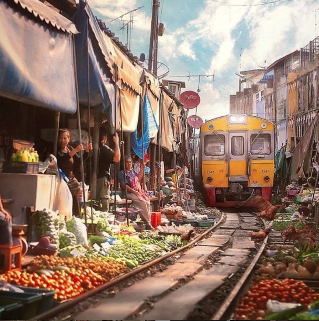 Thailand Train Market