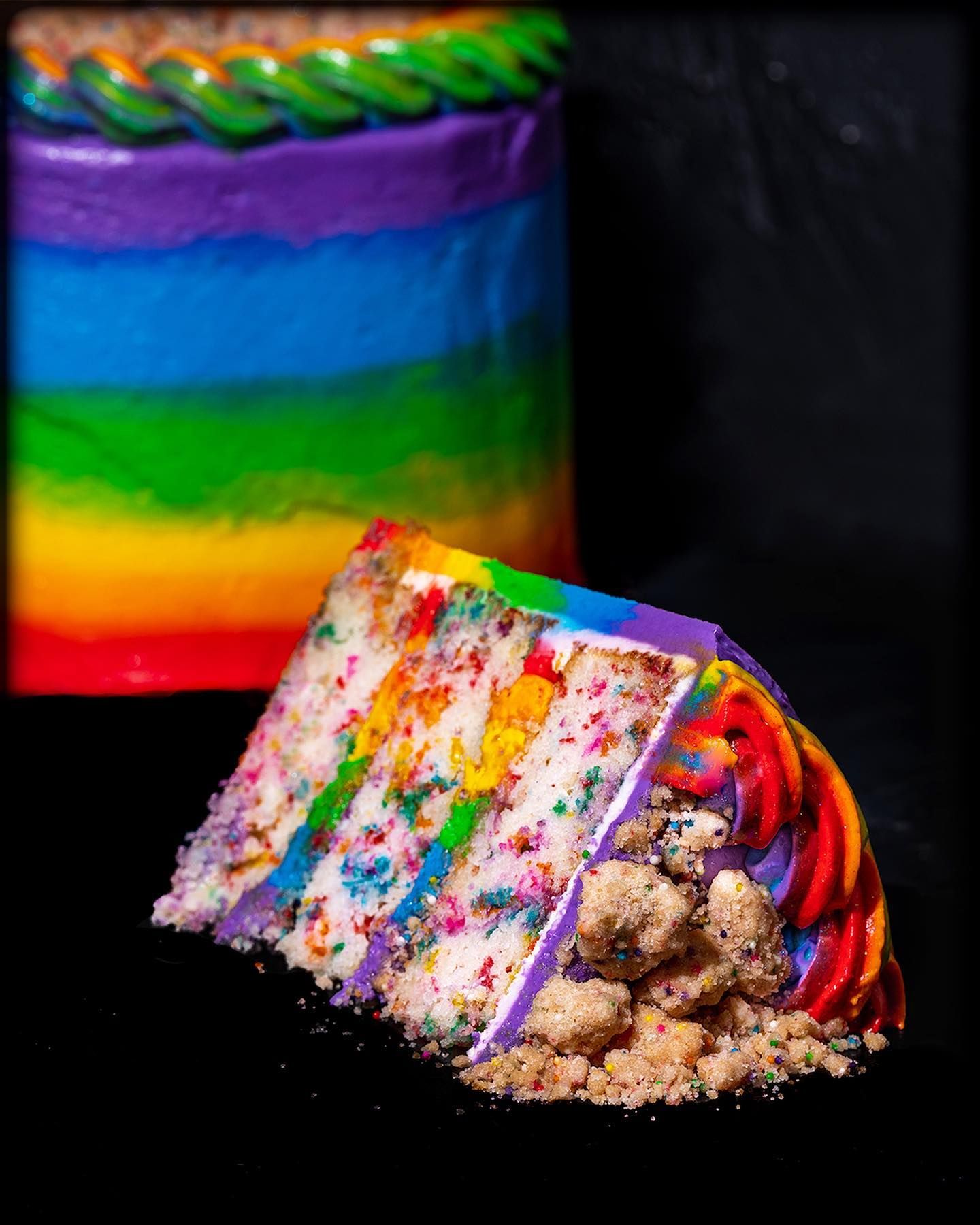 Gideon's BakeHouse Has a New Cake For Pride Month & White Chocolate Caramel Macadamia Nut Cookie