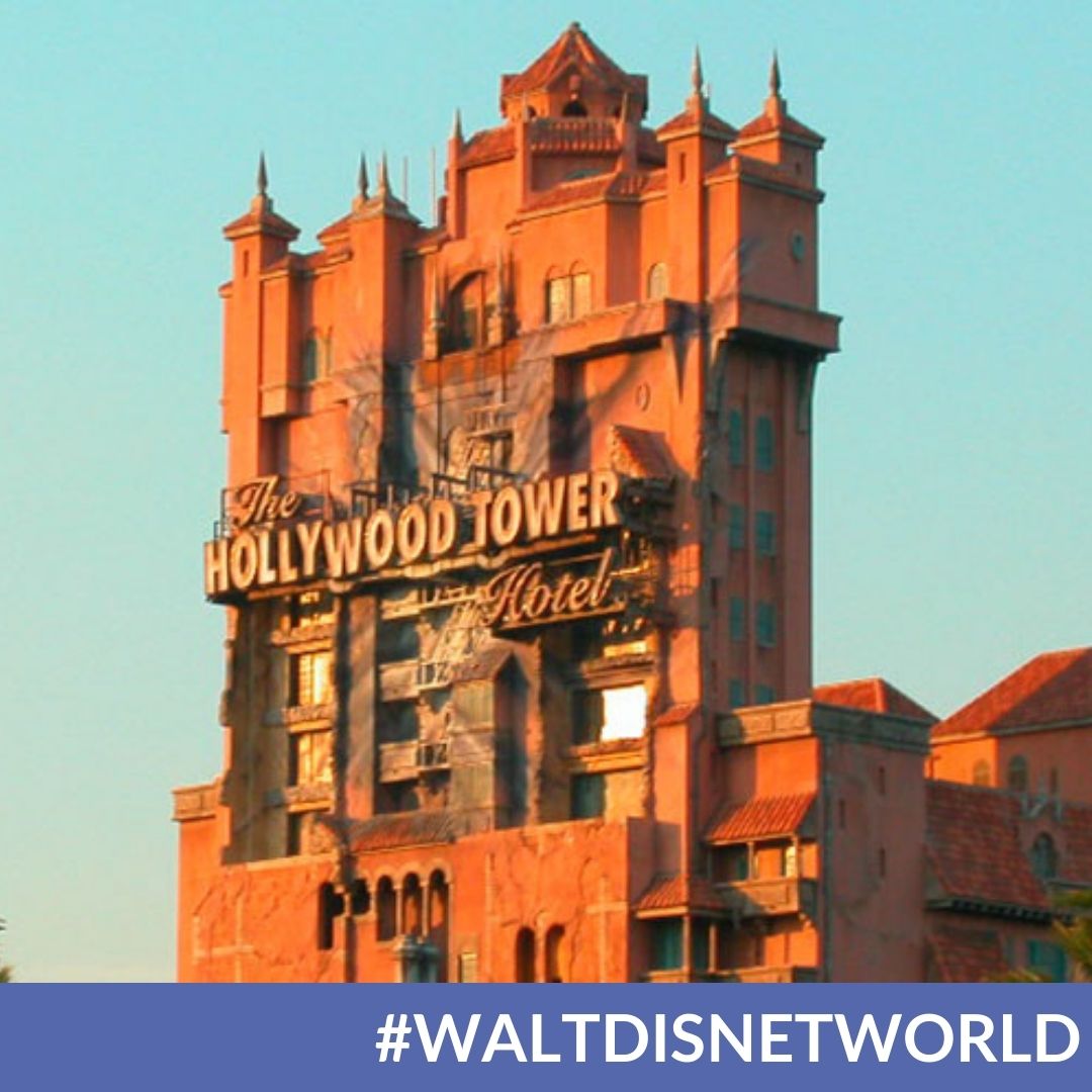 Диснейленд Орландо Hollywood Tower Hotel. Tower of Terror Florida. Башня Дисней с розовым шифером.