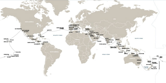 Mariner cruise map