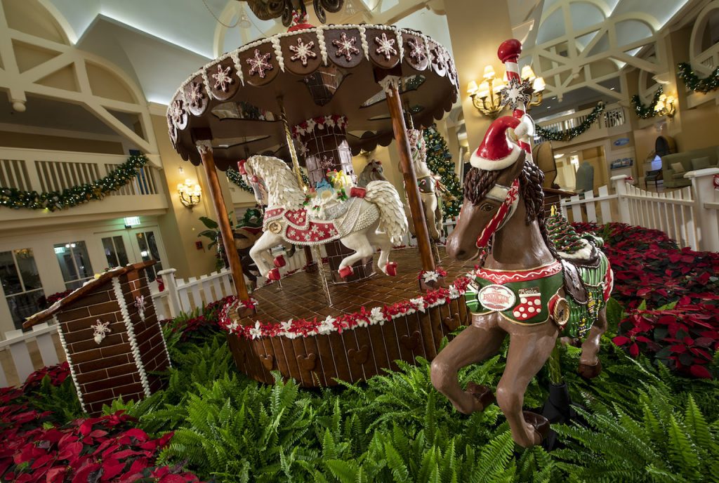 gingerbread house carousel Walt Disney Resort