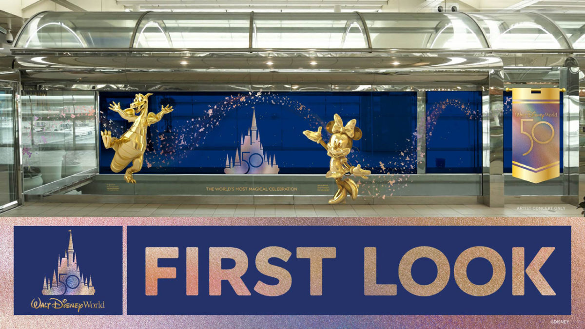 Orlando International Airport Celebrating Disney’s 50th Anniversary With New Art Installation