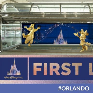 Orlando International Airport Celebrating Disney’s 50th Anniversary With New Art Installation