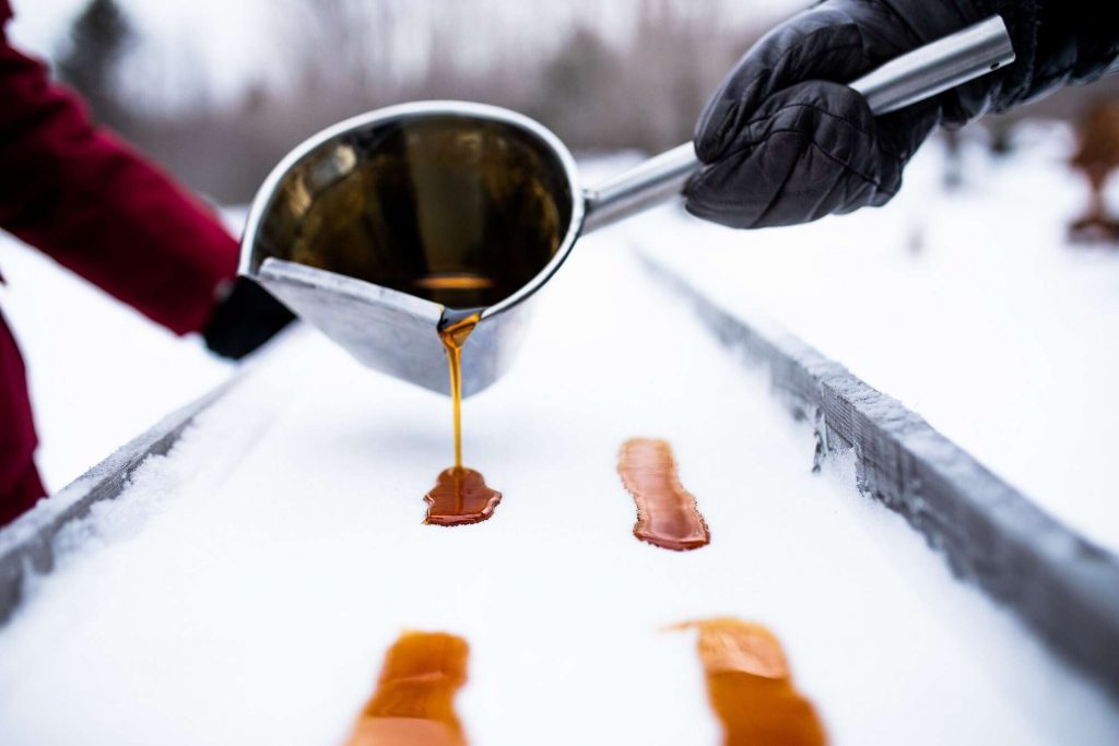 Club Med Quebec taffy on snow