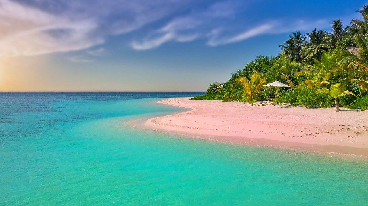 On the beach in Barbuda