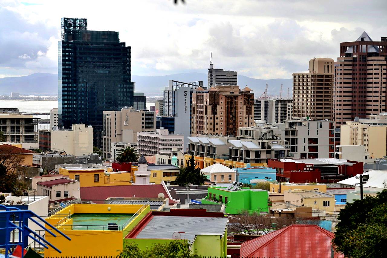 View from Bo-Kaap to the city center