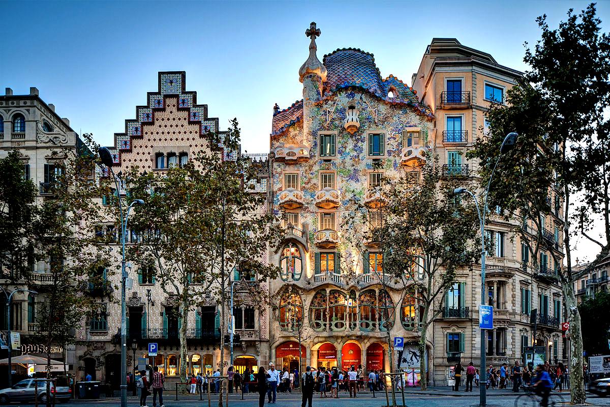 Antoni Gaudi's Casa Battlo in Barcelona