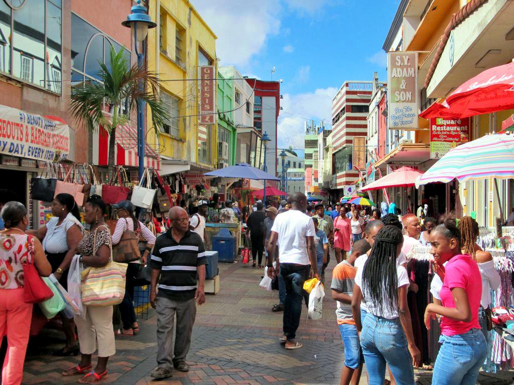 Swan Street in Bridgetown, Barbados