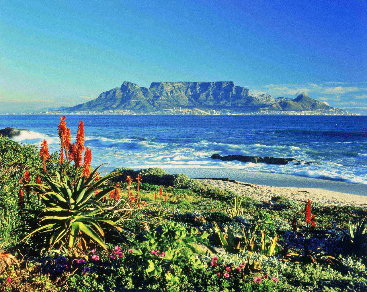 Table Mountain, Cape Town from across Table Bay