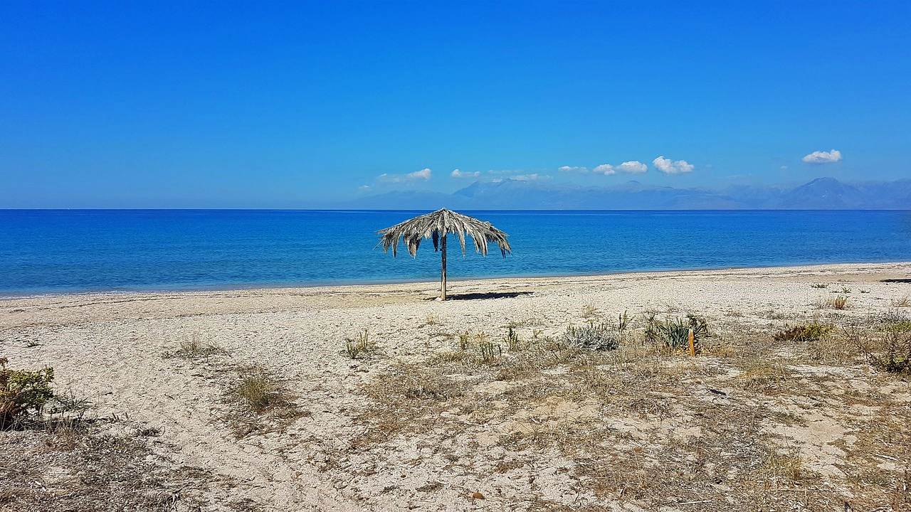 Quiet Corfu beach