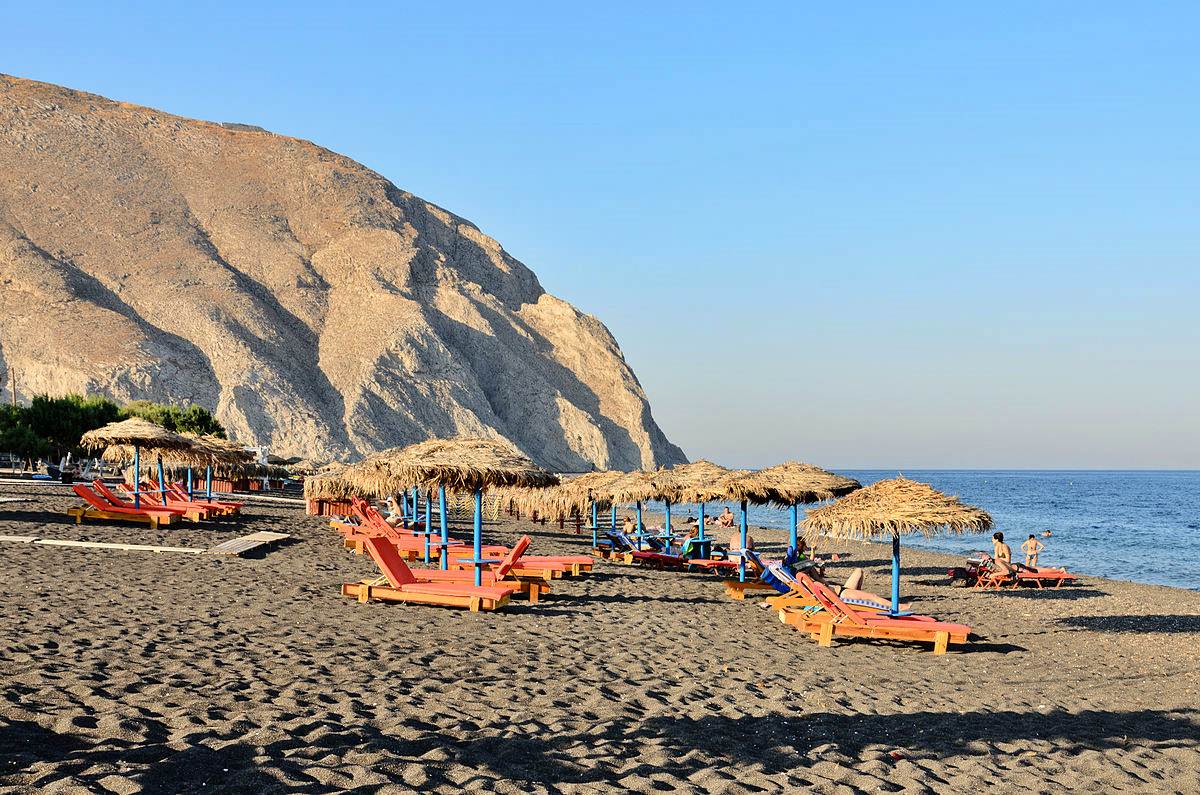 Perissa Beach, Santorini