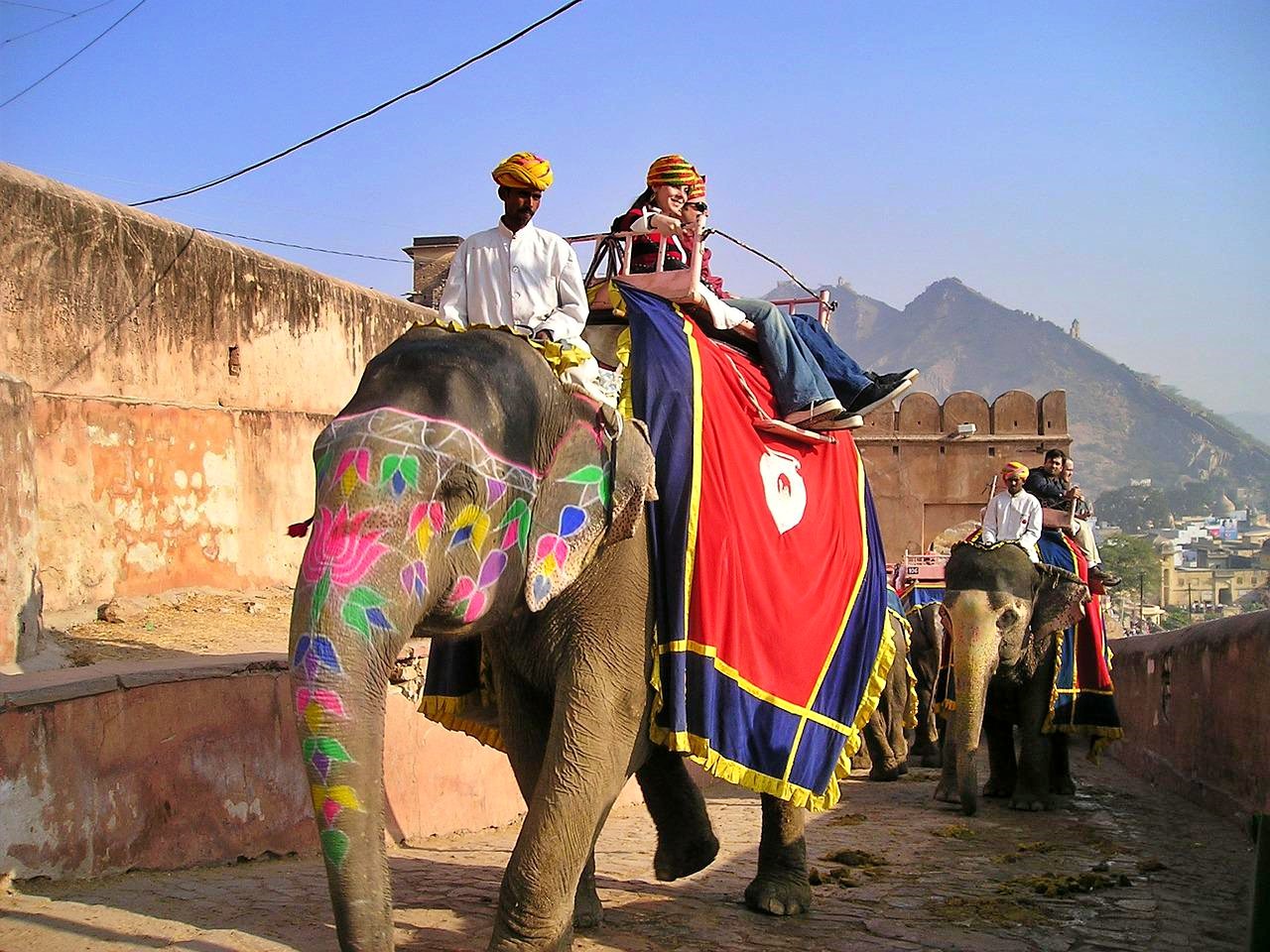 Elephant ride in India