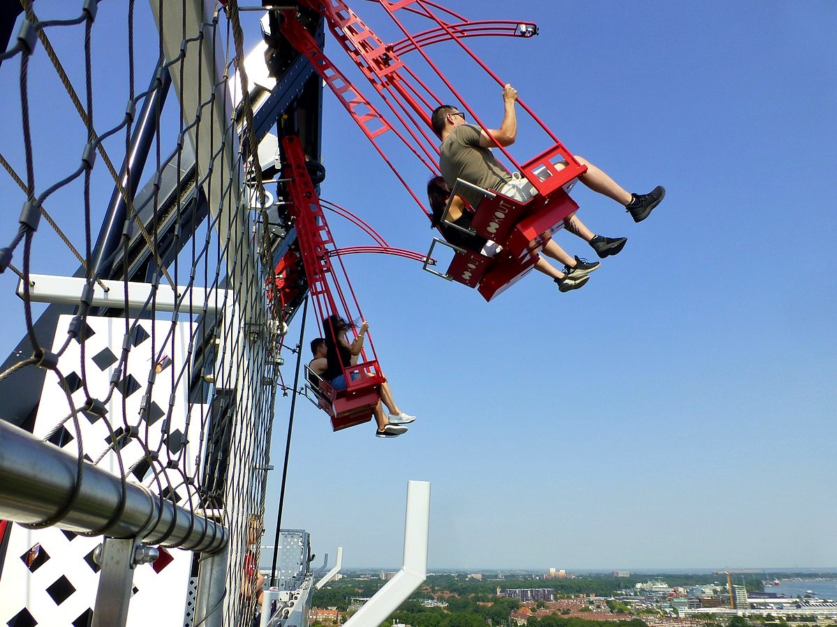 A'DAM Lookout and Over The Edge Swing, Amsterdam