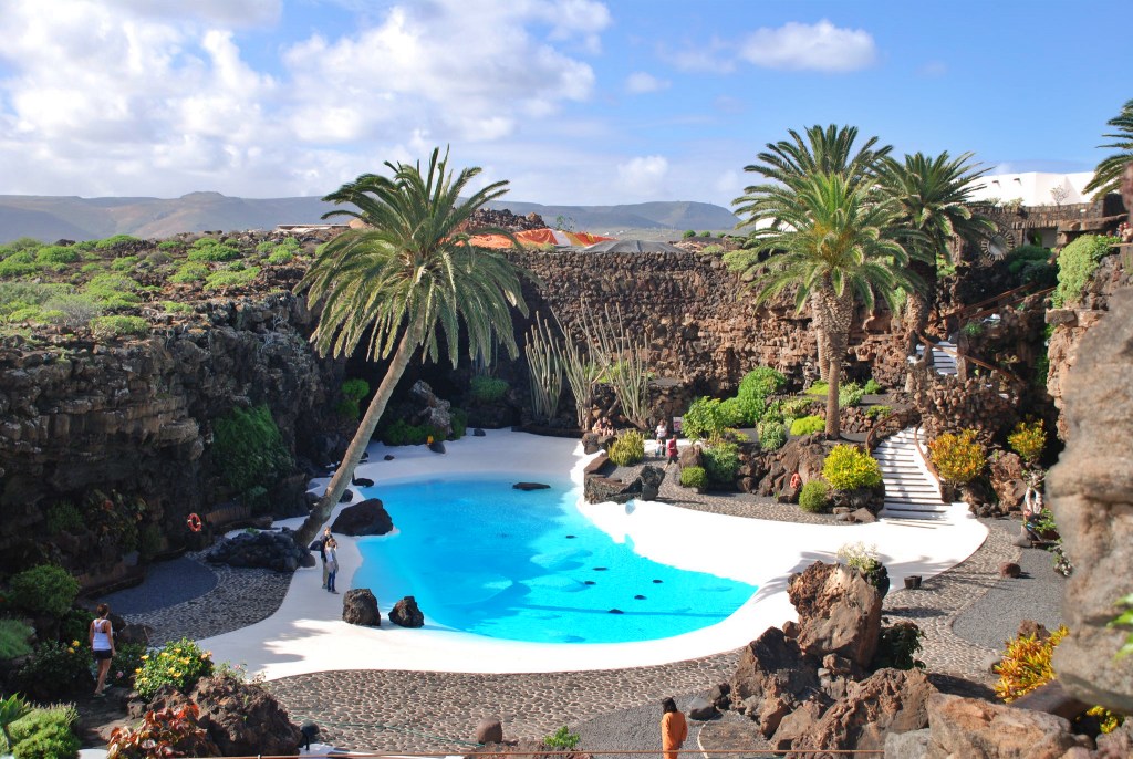 Pool at César Manrique house, Lanzarote