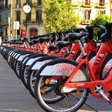 Bicycle share Barcelona, Spain