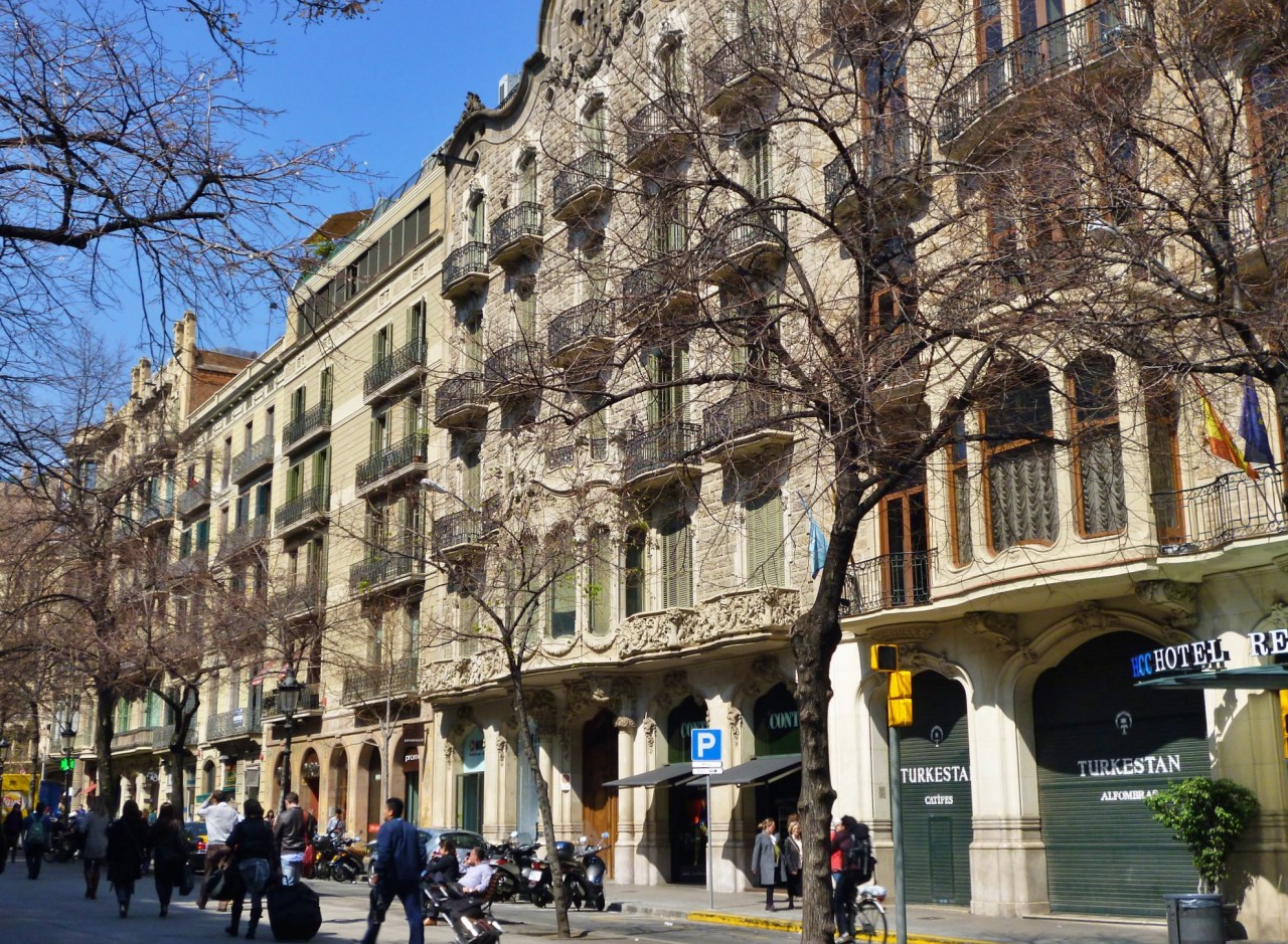 Apartment blocks in the Eixample neighborhood